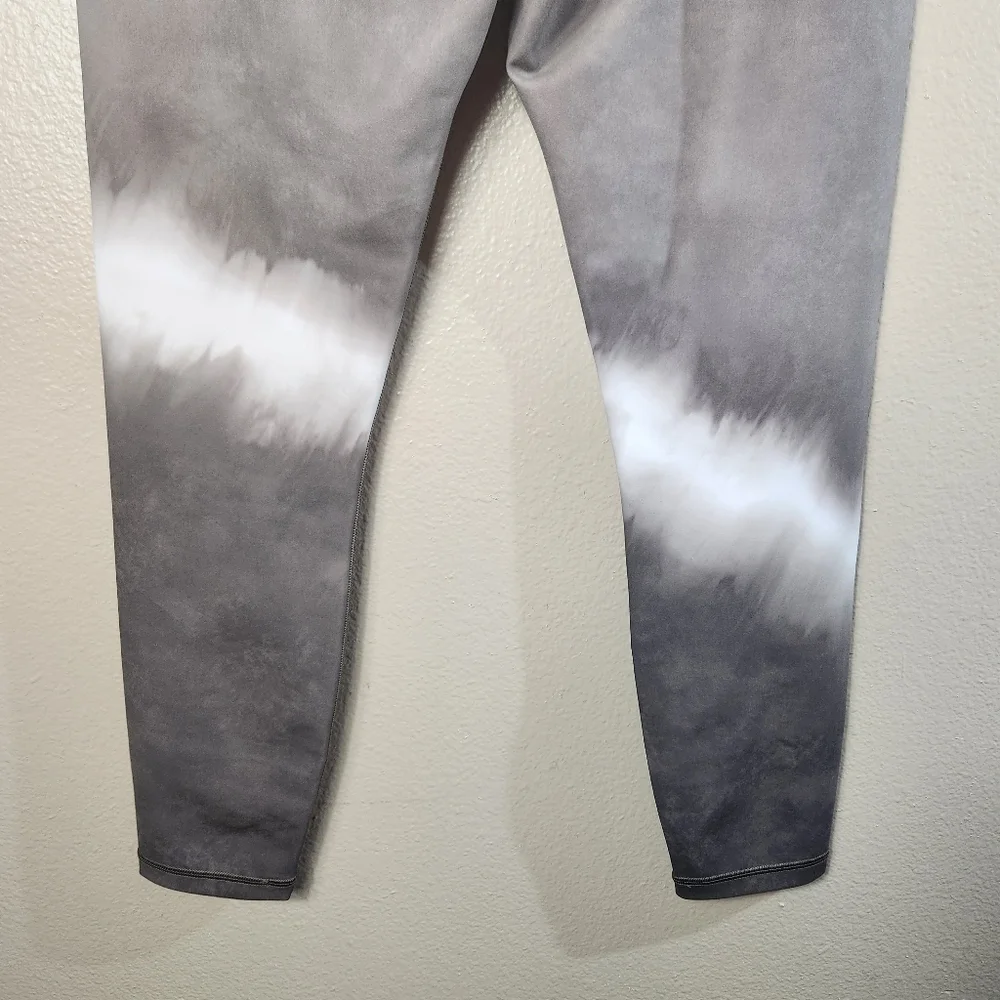 Athleta Tall Brown Tie Dye High Rise Elation 7/8 Leggings-Size LT